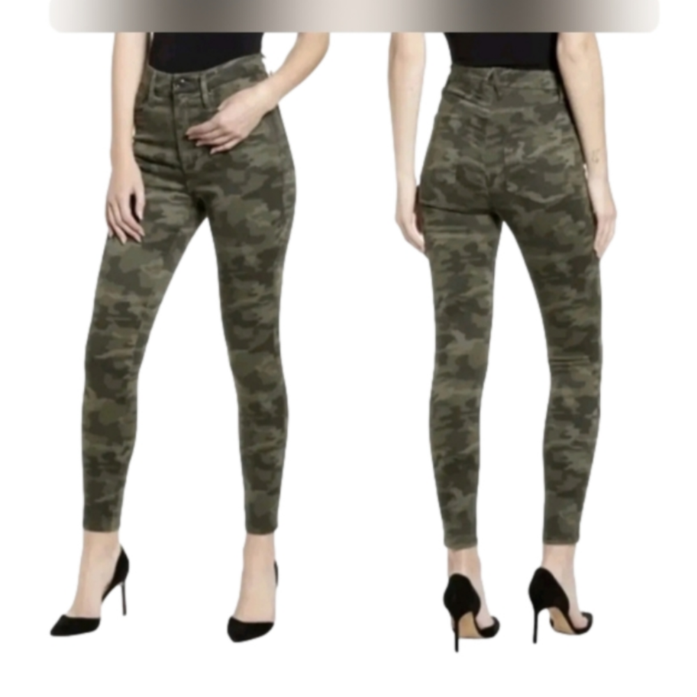 Good American Camo Good Waist Skinny High Waist Jeans-Size 2/26 - Picture 4 of 5